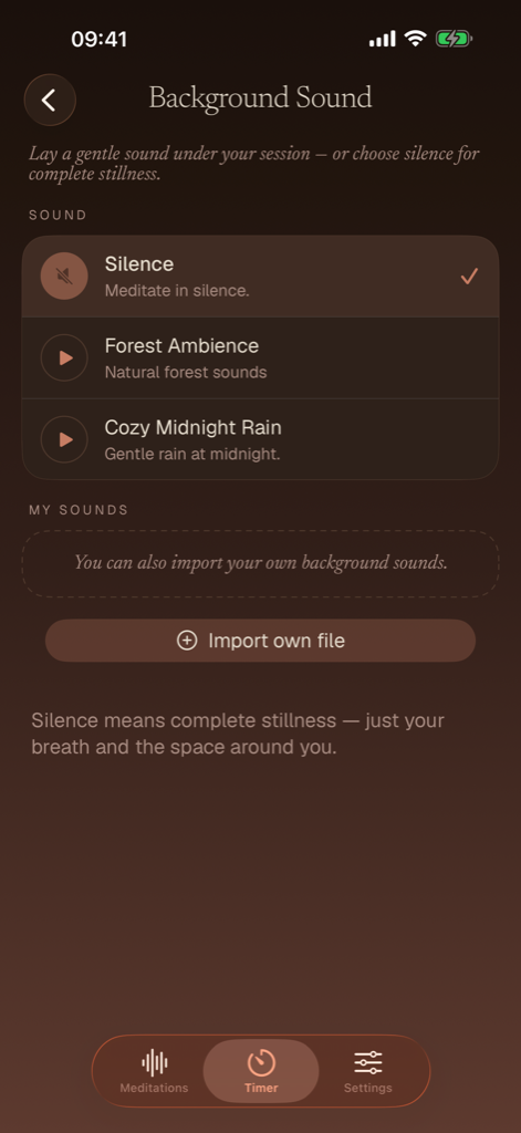 Background sounds